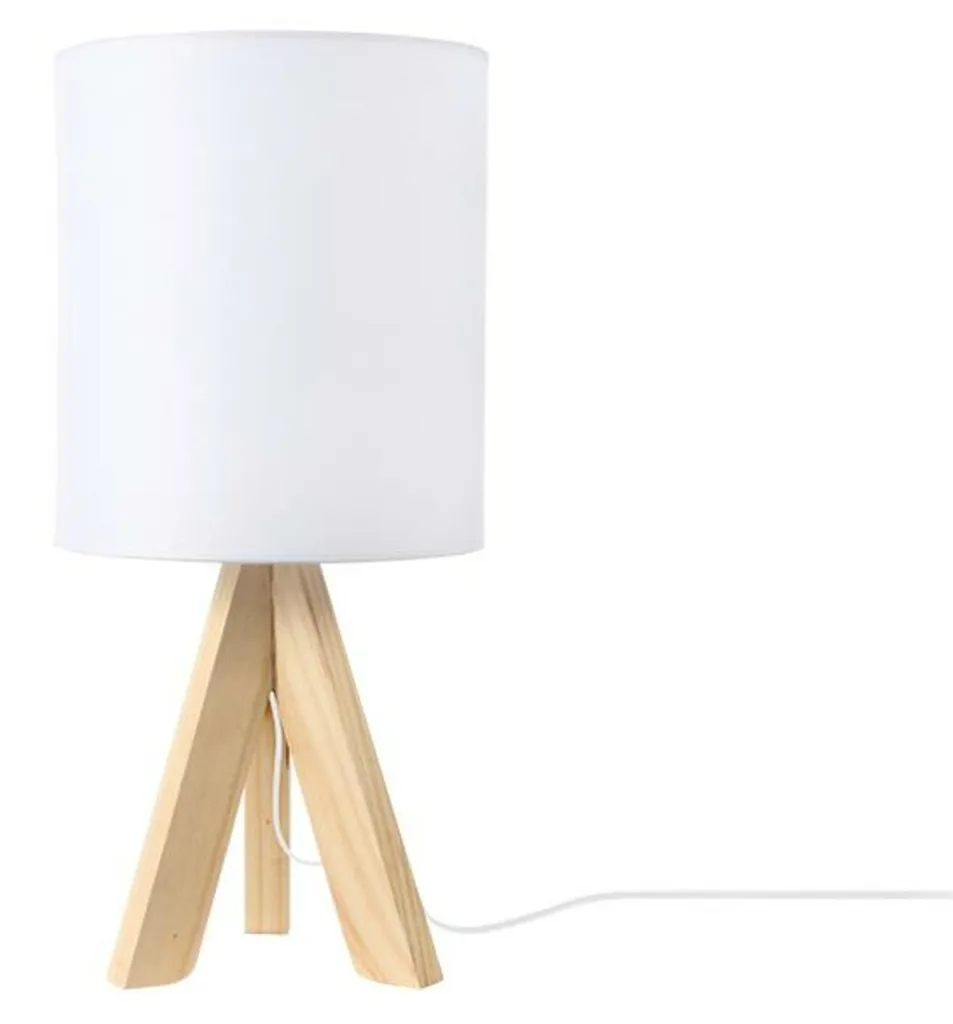 Lampe de table ACA TF176721TWH luminaire de bureau design blanc épuré