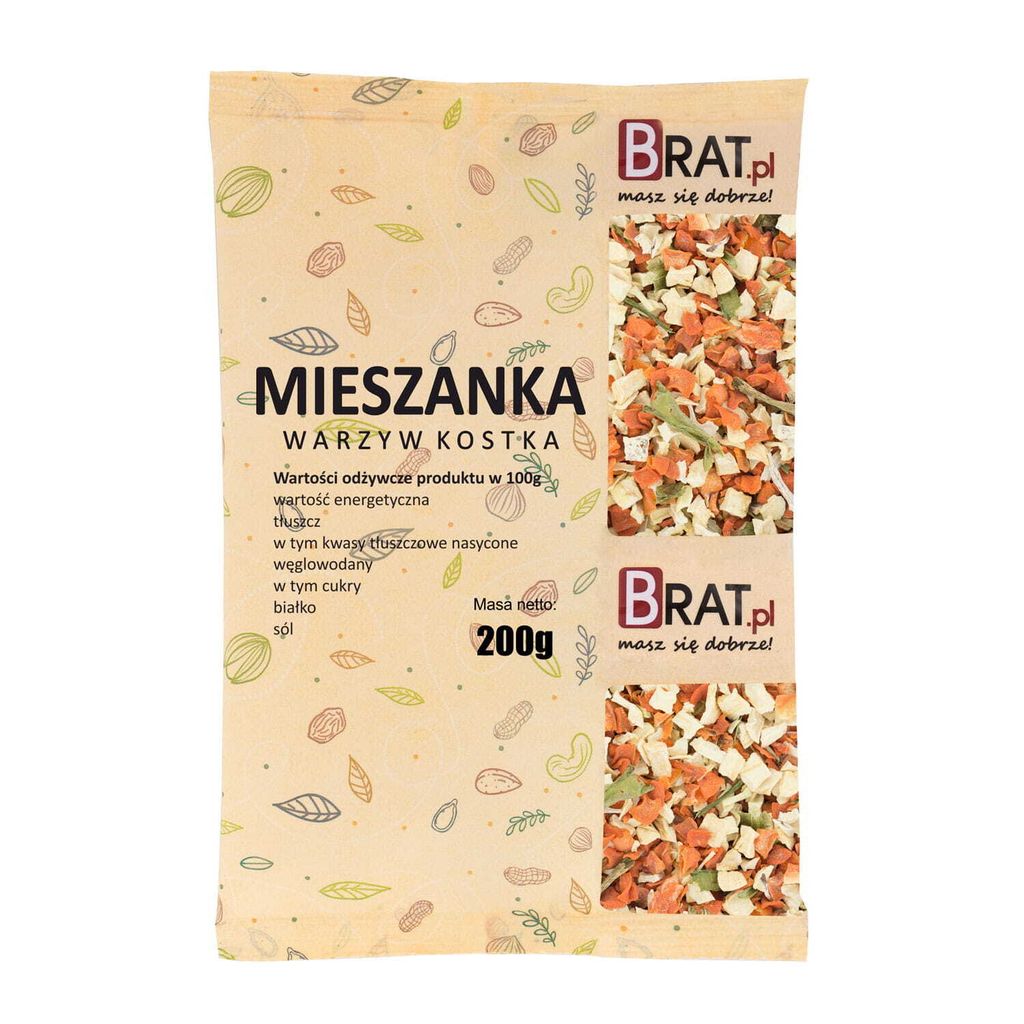Mieszanka warzyw kostka 200g Brat.pl Zdjęcie produktu 