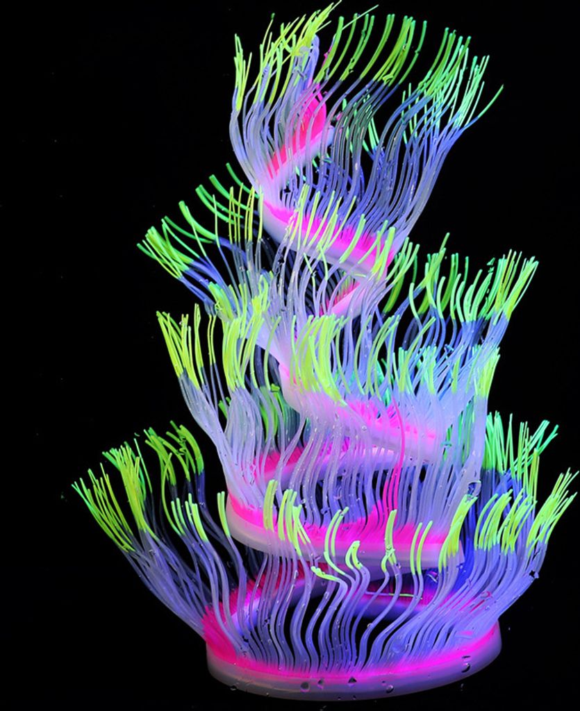 Aquarium Korallen Seeanemone,Künstliche Korallen Seeanemone,Aquarium Zierpflanze,Aquarium Künstliche Pflanze, Künstliche Pflanze Ornament