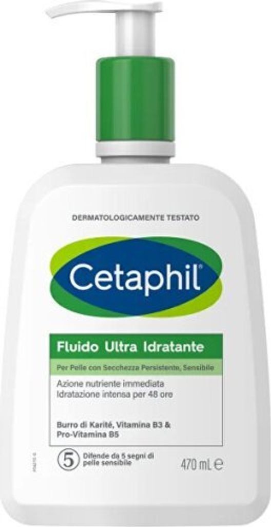 Cetaphil Ultra Moisturizing Fluid Face and Body Cream for Skin with Persistent and Sensitive Dryness 470ml