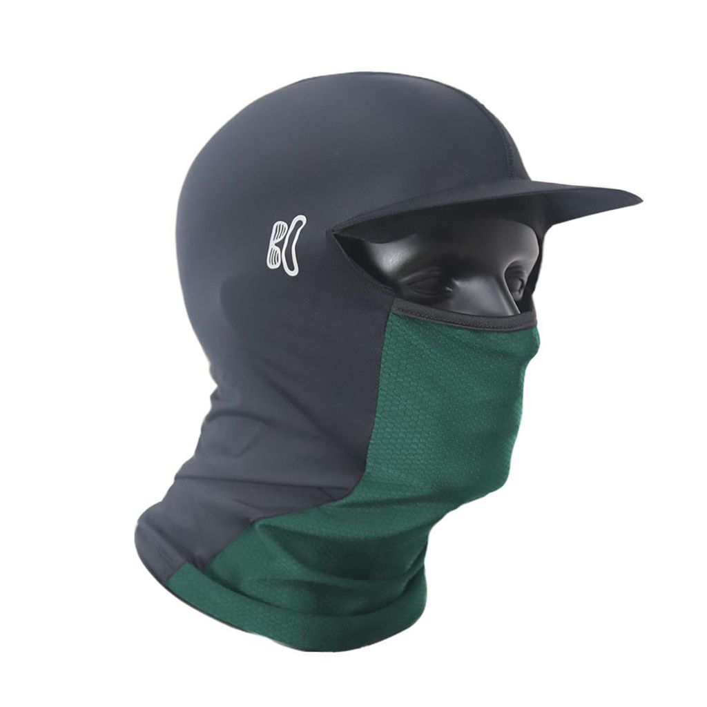 Gesichtsschutzabdeckung Atmungsaktives Gewebe Hohe Elastizität Extra weiche Schweißabsorption mit breiter Krempe Sonnenschutz Sommer-Fahrradhelm ...