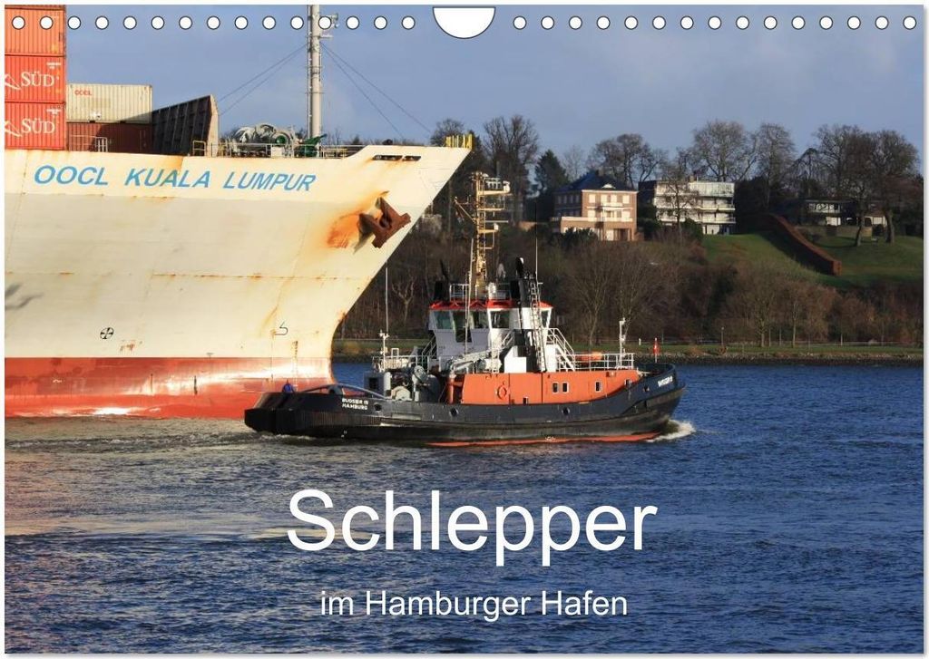 Schlepper im Hamburger Hafen (Wandkalender 2026 DIN A4 quer), CALVENDO Monatskalender