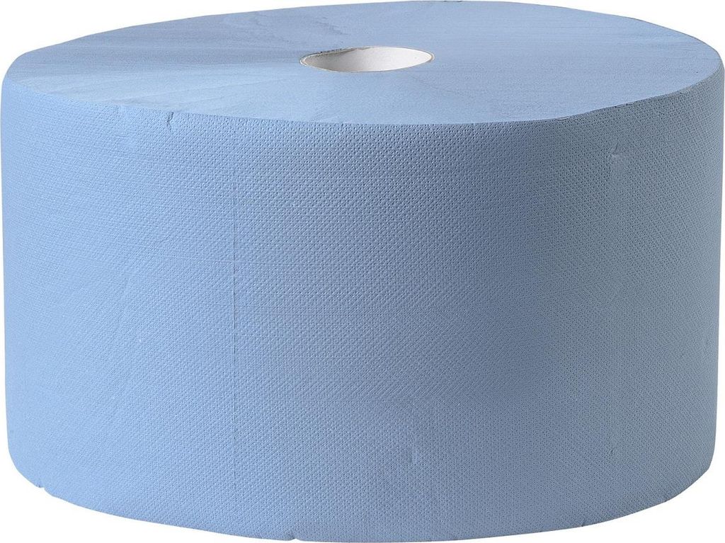 Putztuchtuchrollen | blau | 2-lagig | 22 cm x 360 Meter | 8 Rollen | Handtücher