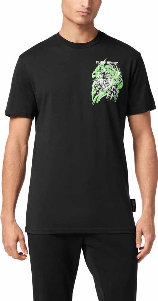 Philipp Plein Sport Tattoo Kurzarm-t-shirt Schwarz S Mann Schwarz S