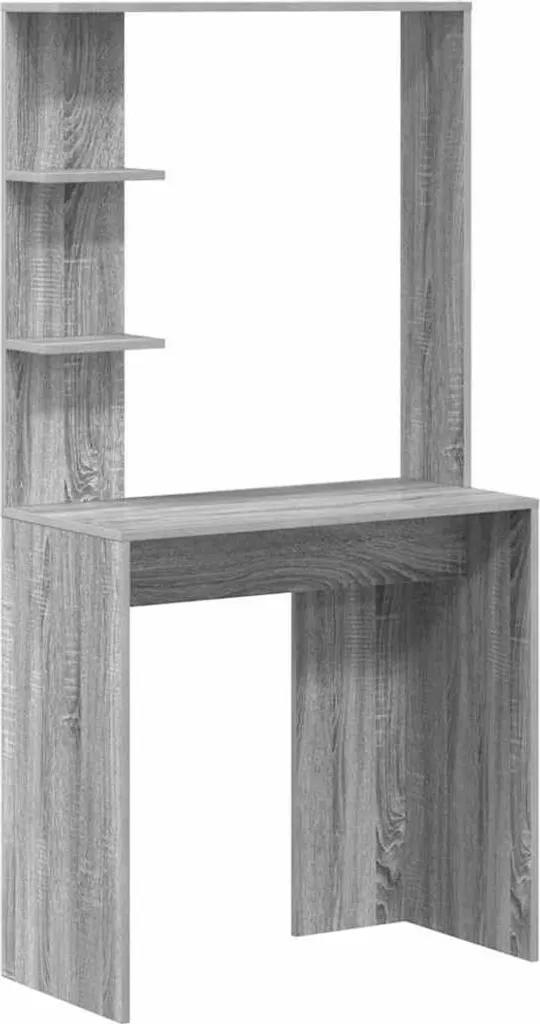 Scrivania con Libreria SYFAX Grigio Sonoma 154,5cm | Office Design