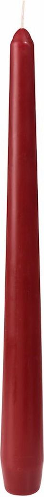 Duni Kerzen | 50 Stück | Ø 22mm (250mm lang) | Brenndauer 7,5 Std | Gastronomiebedarf | Gerade Kerzen | Unparfümiert | bordeaux