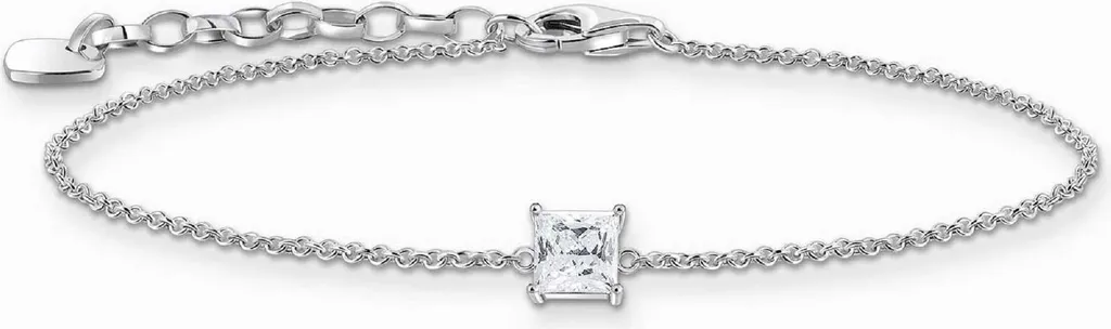 Bracelet en Argent pour Femme avec Pierres Blanches Thomas Sabo Ajustable