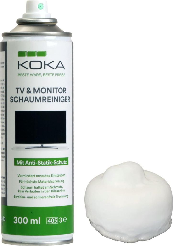 KOKA Reinigungsschaum Spray 300ml Dose Reiniger TV OLED LCD Produktbild 