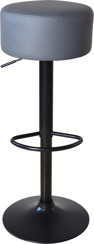 Elegante Barhocker mit grauem Sitz und verstellbarer Höhe – Küchenstuhl – 2er-Set
