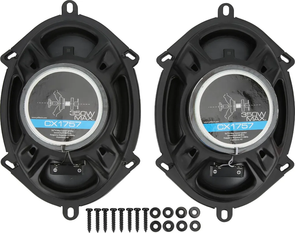 Diffusori 5x7 350W 4 Vie | Altoparlanti Auto Alta Sensibilità