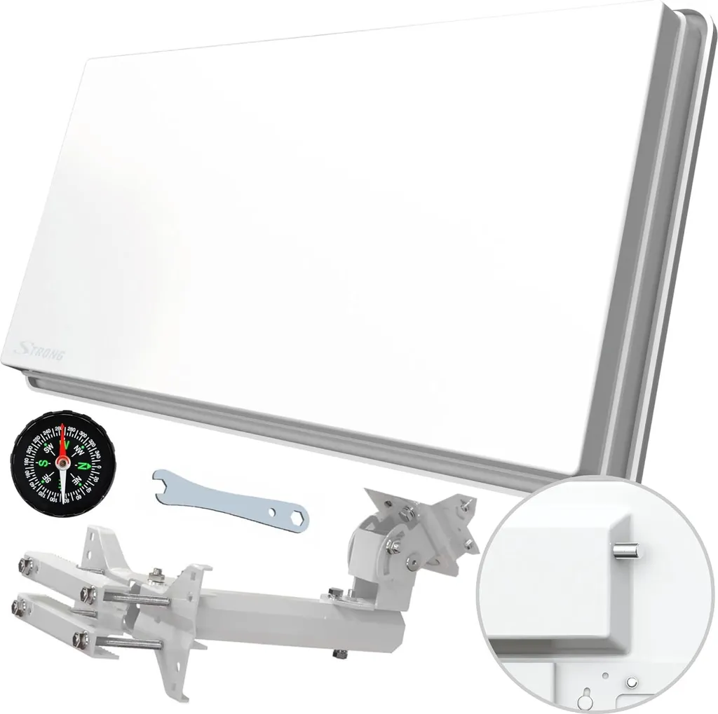 Antenne Satellite Plate STRONG SlimSat SA61 avec LNB Single Intégré