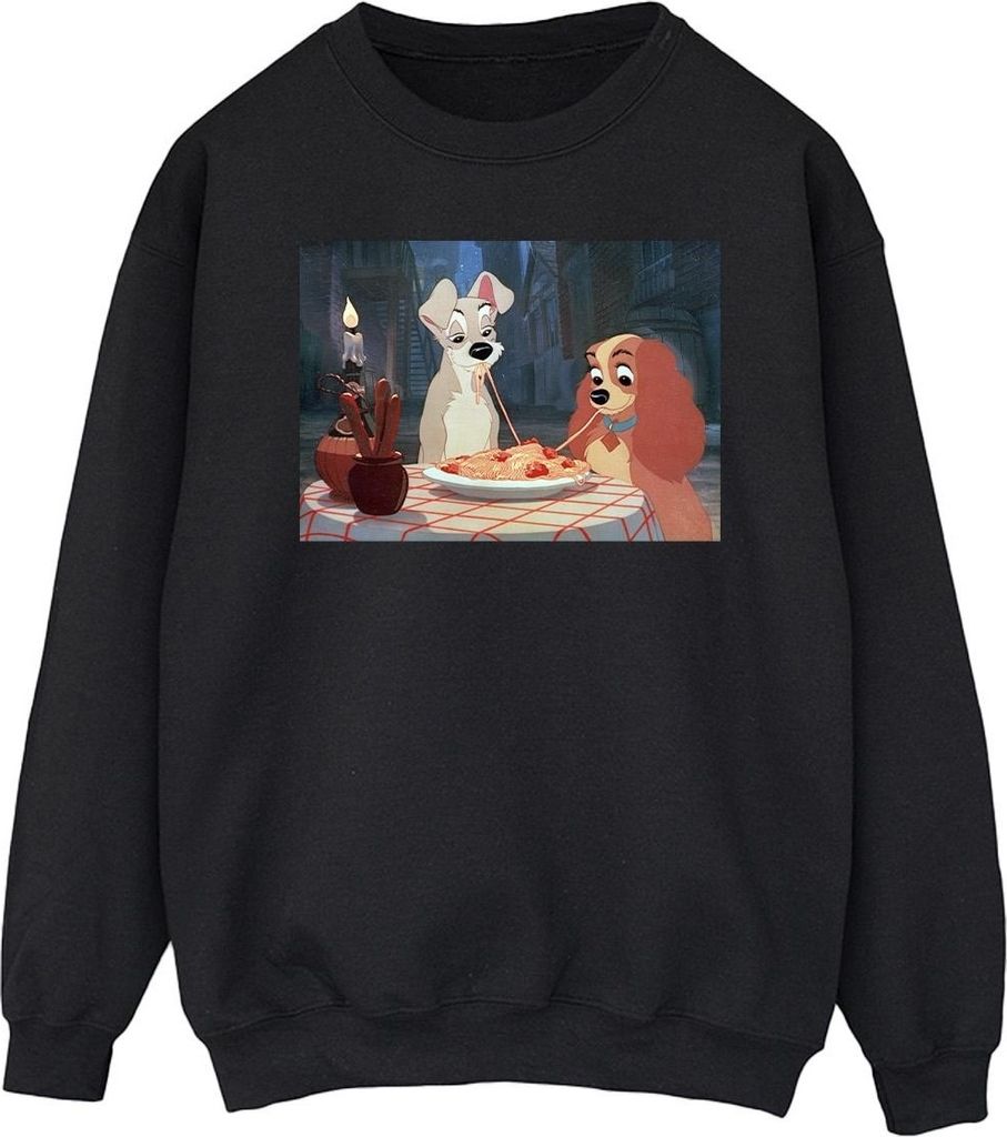 Disney - "Lady And The Tramp" Sweatshirt für Herren BI49058 (S) (Schwarz)