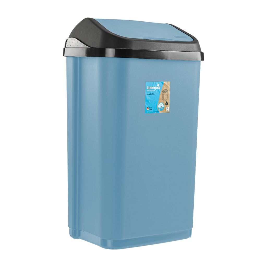 Cestino Con Coperchio Basculante Keeper Swantje 25L - Verde Nordic, Design Pratico E Moderno - Foto 3