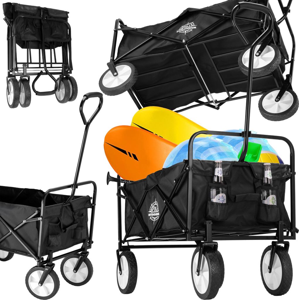 MAGNUM Faltbarer Strandwagen schwarz