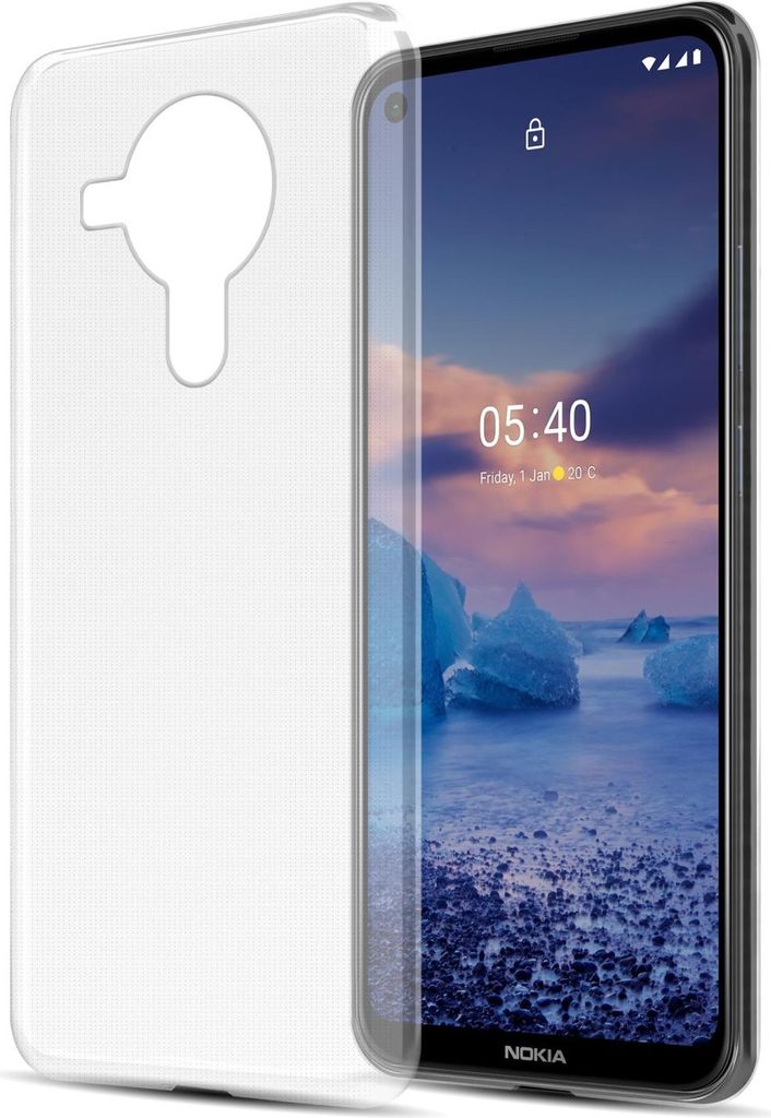 Cadorabo Hülle für Nokia 5.4 Schutz Hülle in Transparent Schutzhülle TPU Silikon Cover Etui Case