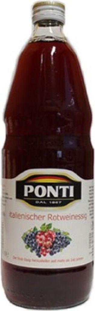 Ponti Aceto di Vino Rosso, rubinrote Farbe, der Klassiker, Produktbild 
