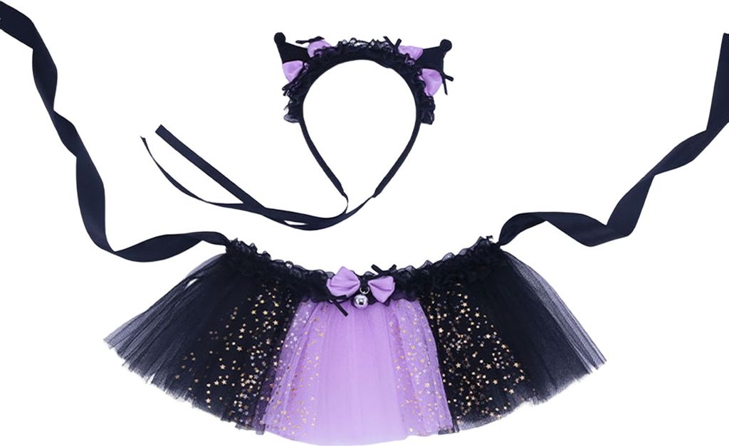 Haustierrock, verstellbar, weiches Katzen-Paillettenkleid, lustiger Cosplay-Transformationsanzug, Katzenparty-Outfit, Heimtierbedarf