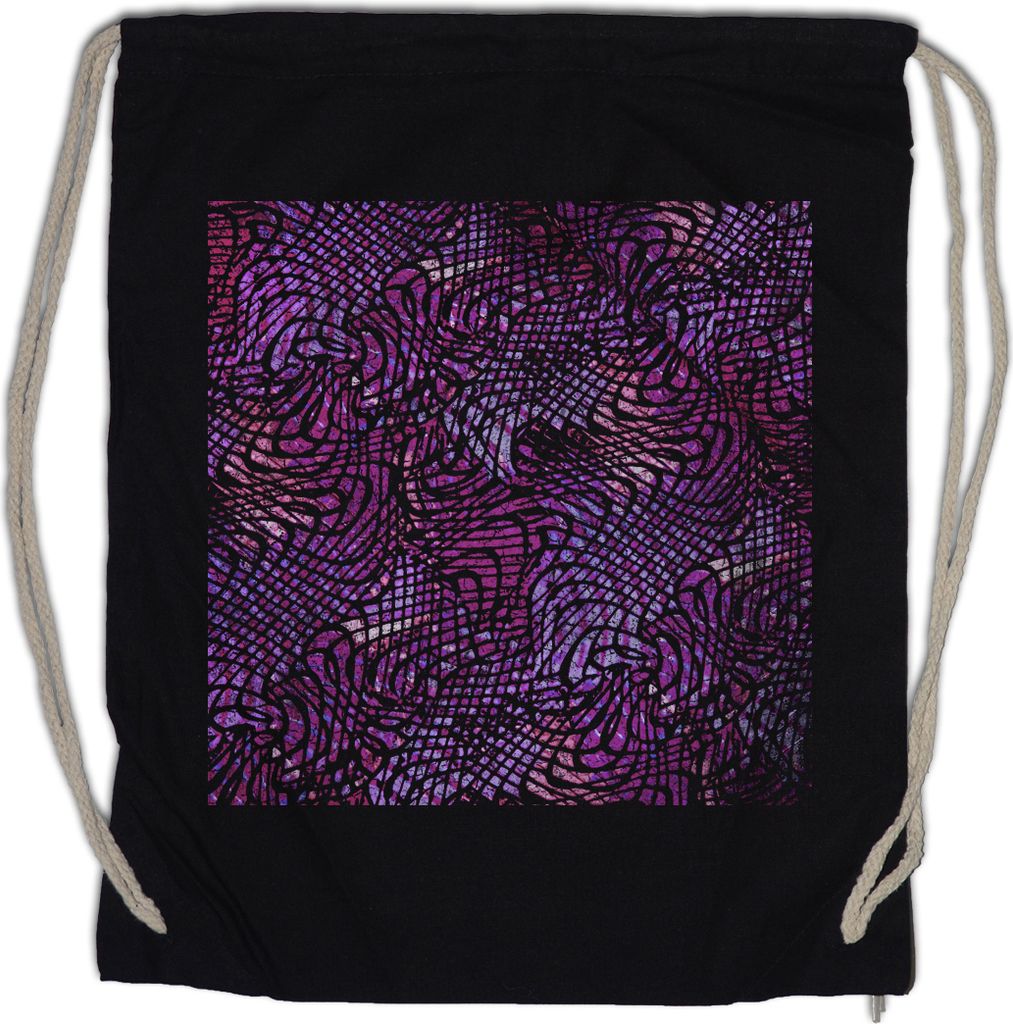 Urban Backwoods Kaleidoscope Square I, Turnbeutel, Farbe: Schwarz