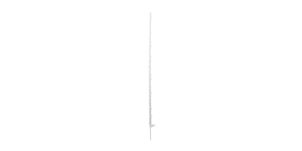 Kerbl Kunststoffpfahl Expert weiß, 156cm, Einzeltritt, Bodennagel, Weidezaun