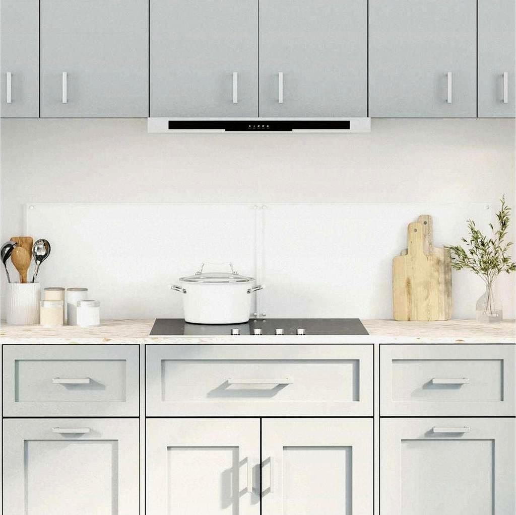 Küchenrückwände 2 Stück Transparent 80x40 cm Hartglas, Rückwand für die Küche, Spritzschutz