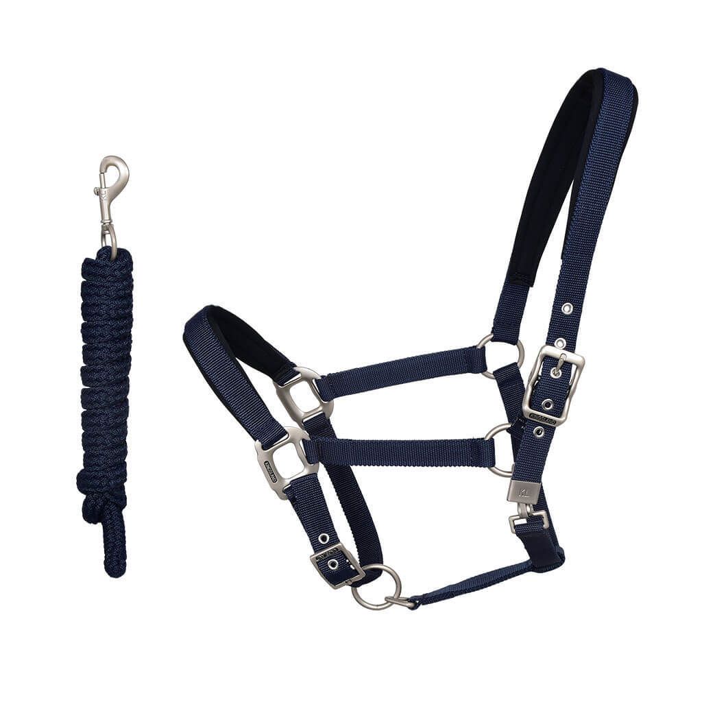 Kingsland Halfter Classic mit Strick Navy Cob