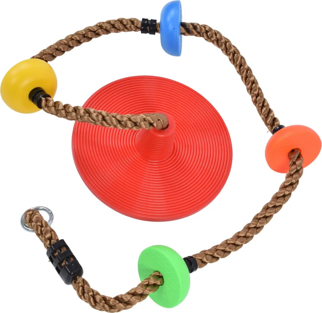 Corda di arrampicata per altalene a disco, colorata, ad alta resistenza, per bambini all'interno e all'esterno