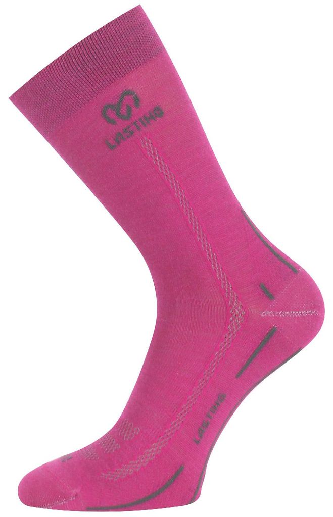 WLS dünne mittellange Merino Trekkingsocken mit glattem Gestrick, strapazierfähig