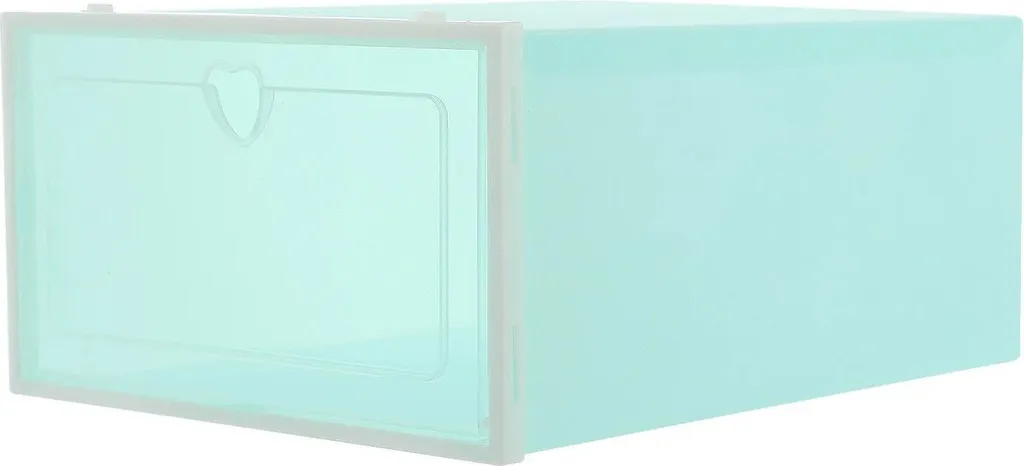 Lot 20 boîtes à chaussures plastiques transparentes pliables réutilisables 33cm