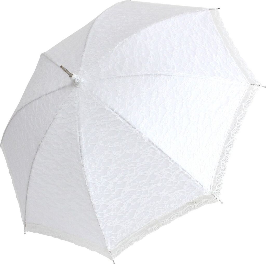 Falcone hochzeitsschirm handgehalten 90 cm Polyester weiß Produktbild 