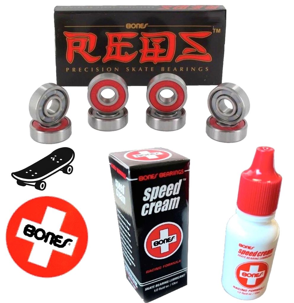 Bones REDS Bearings Kugellager (8er Pack) + Bones Speed Cream (Bundle)