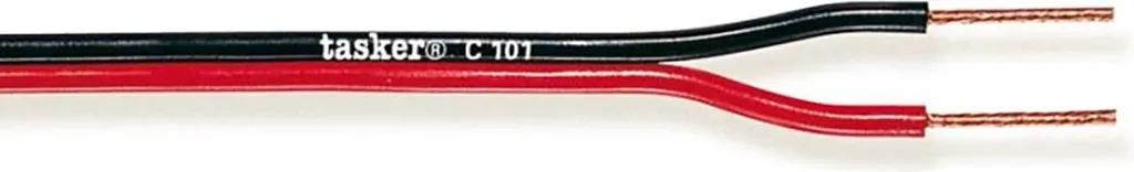 Câble Enceinte Flexible 2x0.35 mm² - Longueur 100m Noir et Rouge