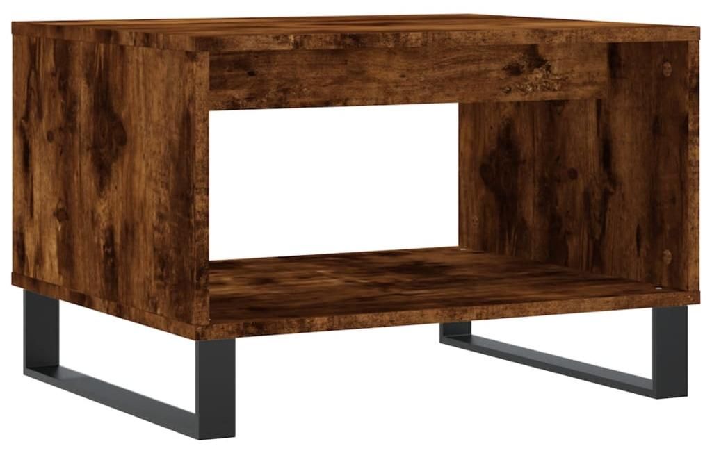 vidaXL Couchtisch Räuchereiche 60x50x40 cm Holzwerkstoff