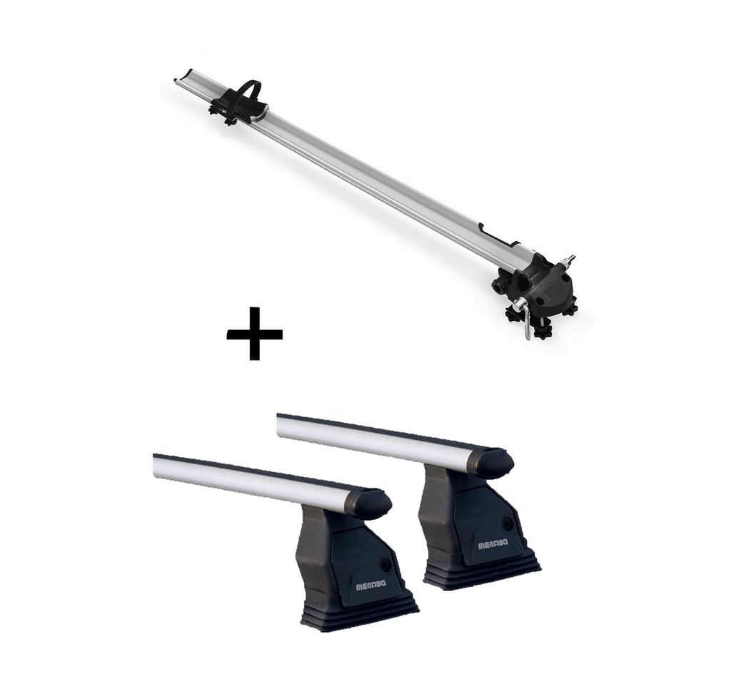 Fahrradträger Bike Pro + Dachträger Menabo Tema kompatibel mit für Mercedes E-Klasse W211 2002-2009