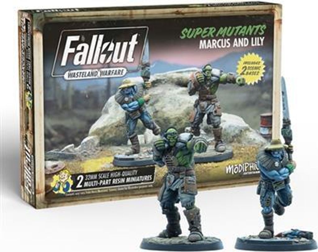 Fallout Super Mutants Marcus and Lily - Miniaturenspiel - ENG Edition