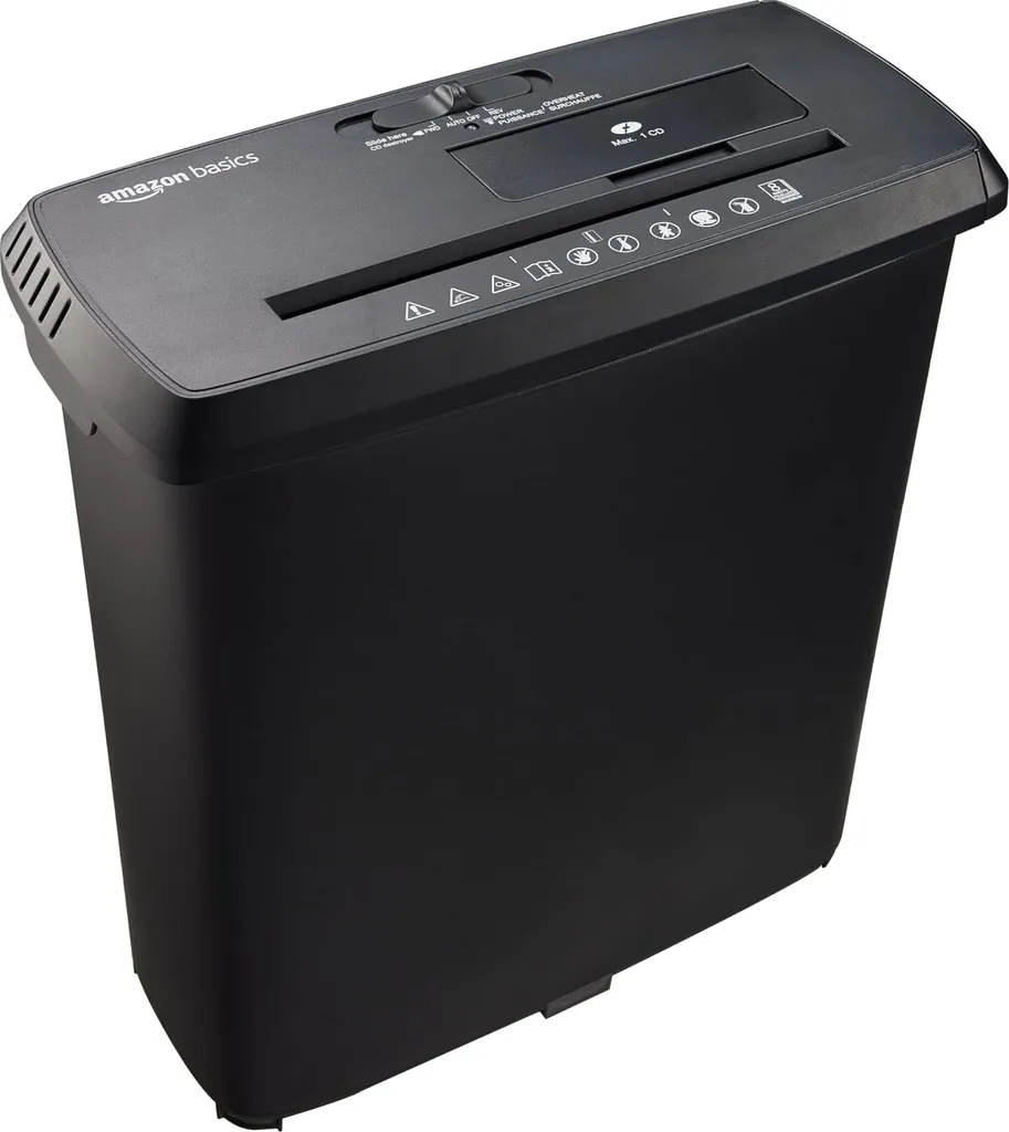 Tritacarte Amazon Basics 8 Fogli | Protezione Privacy Casa - 1