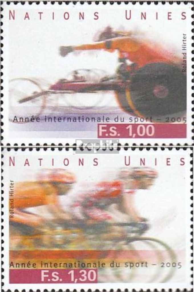 Briefmarken UNO - Genf 2005 Mi 516-517 (kompl.Ausg.) gestempelt Jahr des Sports