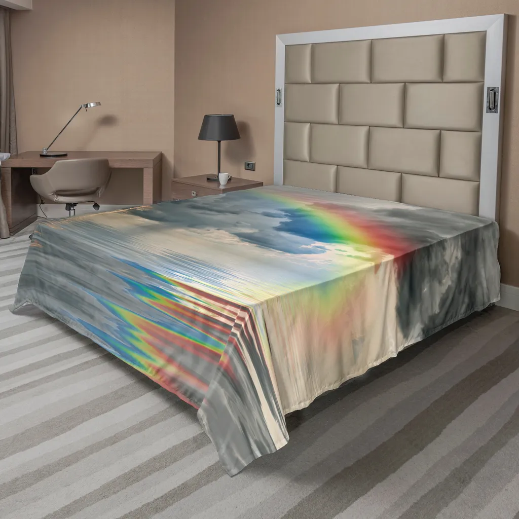 Drap de lit grande taille pour décoration de chambre ambiance campagne