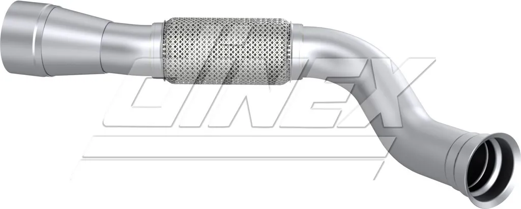 Tuyau d'échappement avant Dinex 5AA047 adaptable Mercedes Actros MP4