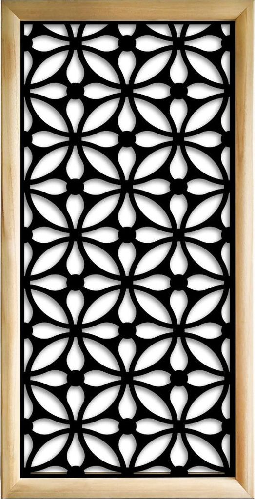 SAMURA - Moduli Decorativi in holz e PVC 47x94 cm schwarz