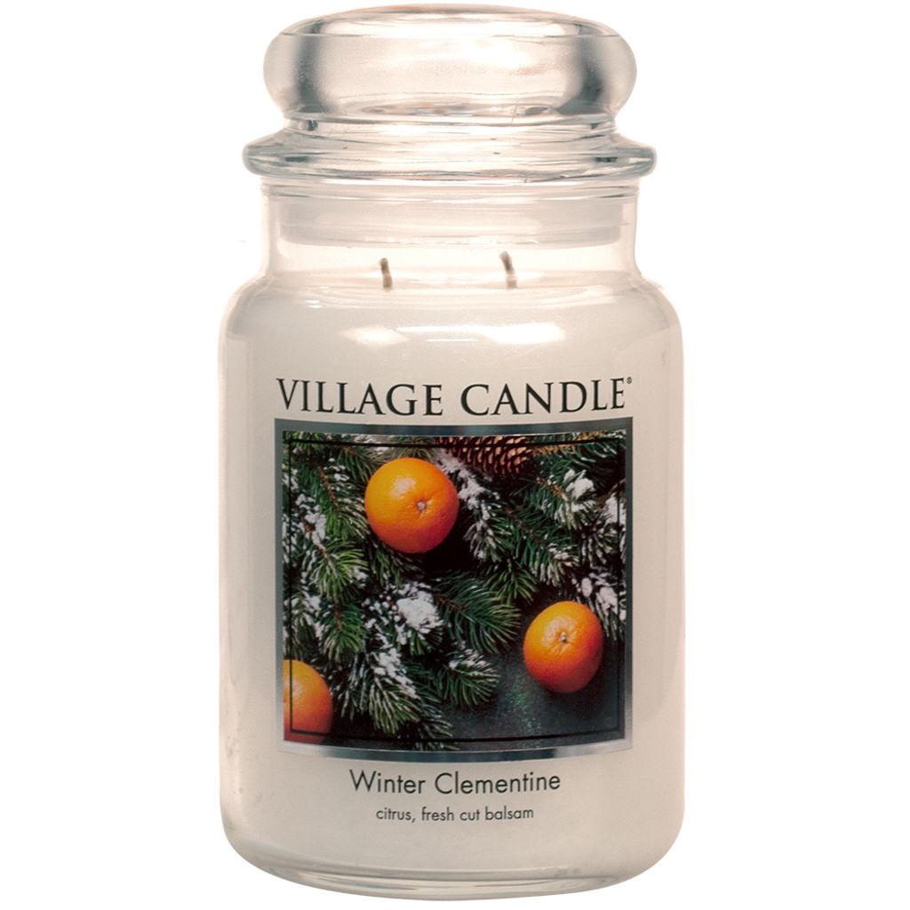 Village Candle Winter Clementine 602 g - 2 Docht Produktbild 