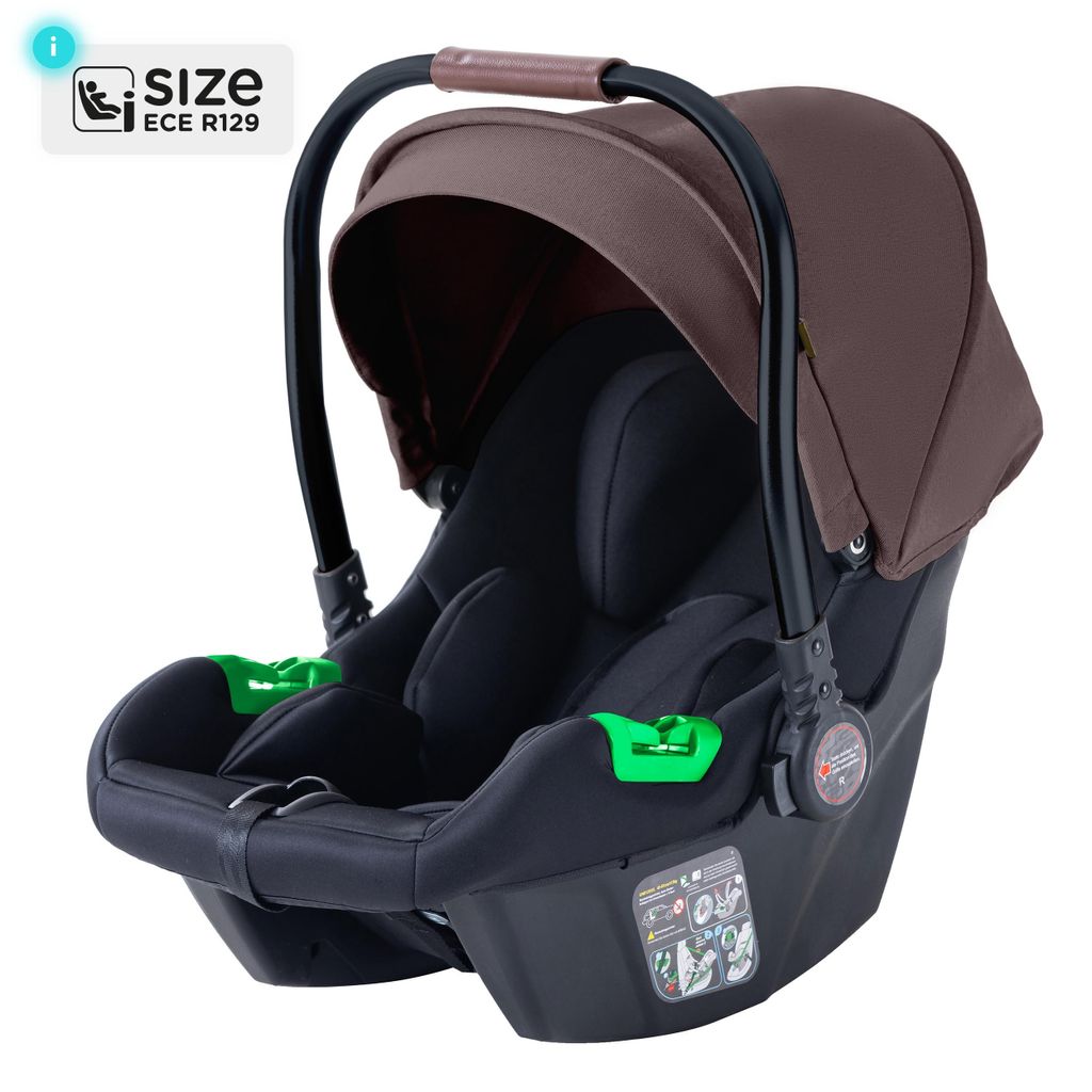 Daliya NEOMOVE i-Size Babyschale 0–13 kg (40–87 cm), 5-Punkt-Gurt, Lendenkissen, UN R129, für NEOMOVE Kinderwagen, Baby Autositz, Kindersitz...