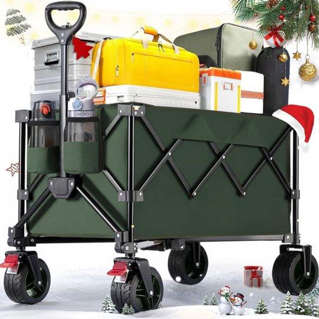 Kinderwagen mit Duwstang - Opvouwbarer Transportwagen - Für Kinder - Buntfarbig - Met Duwstang