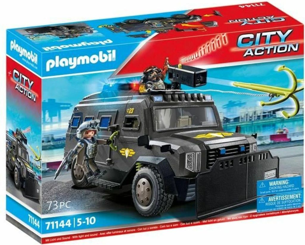 Spielzeug-Set PLAYMOBIL Police car City Action Kunststoff