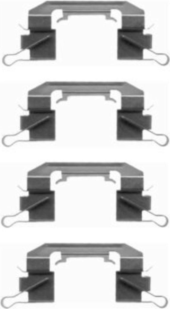 Hella Pagid Zubehörsatz für Scheibenbremsbelag Vorne Nissan Murano II WD22 K0256