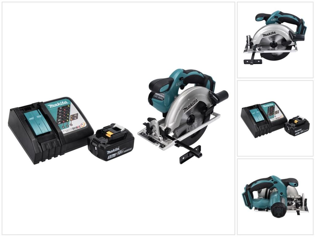 Akumulátorová okružní pila Makita DSS 611 RT1 18 V 165 mm + Obrázek produktu 