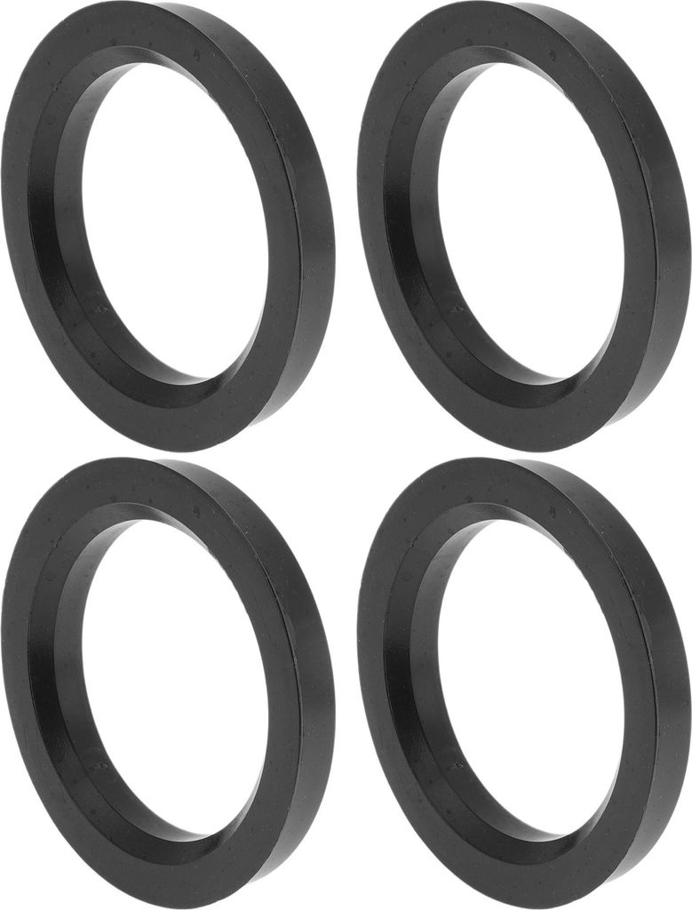 76,1 mm bis 56,6 mm Auto-Radnaben-Zentrierringe Schwarz aus Polycarbonat Räderzentrumswelle Stoßdämpfende Nabenringe 4 Stück
