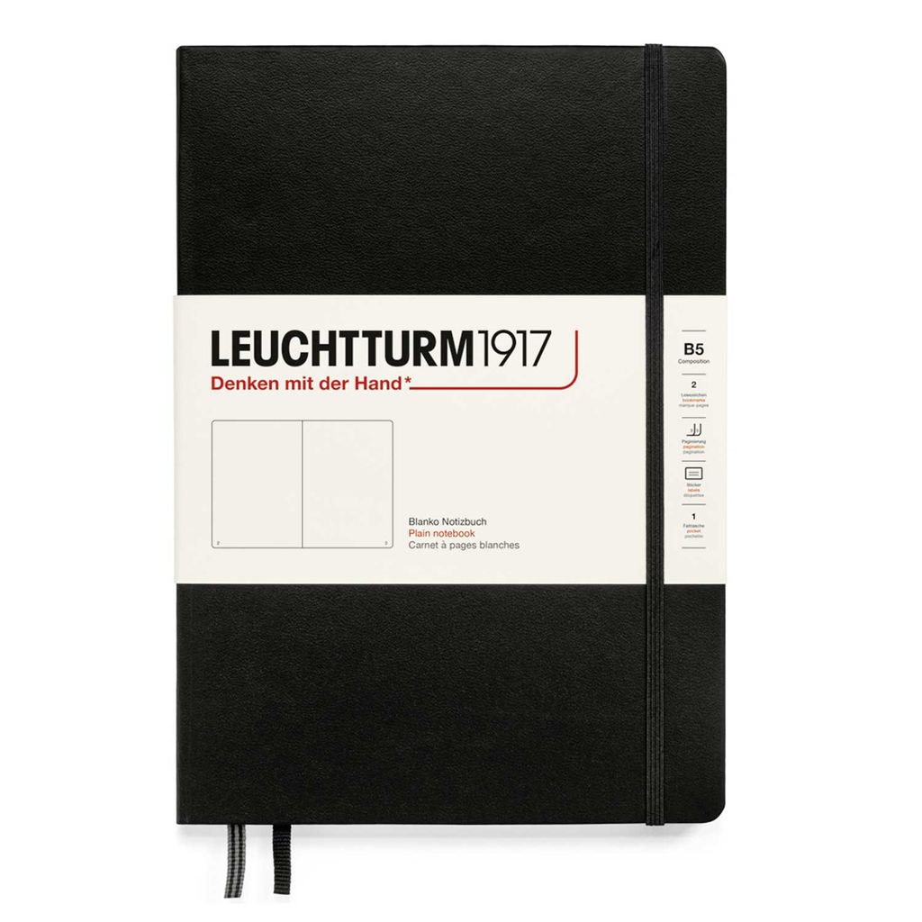 Leuchtturm1917 Notizbuch B5 Hardcover schwarz blanko