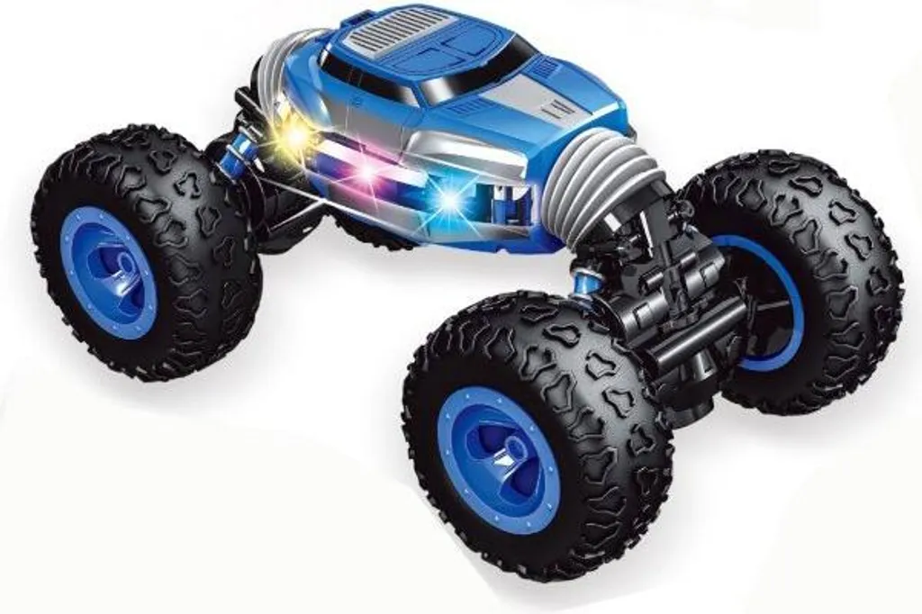 Voiture bleue Alltoys silencieuse et robuste pour sol fragile de salon