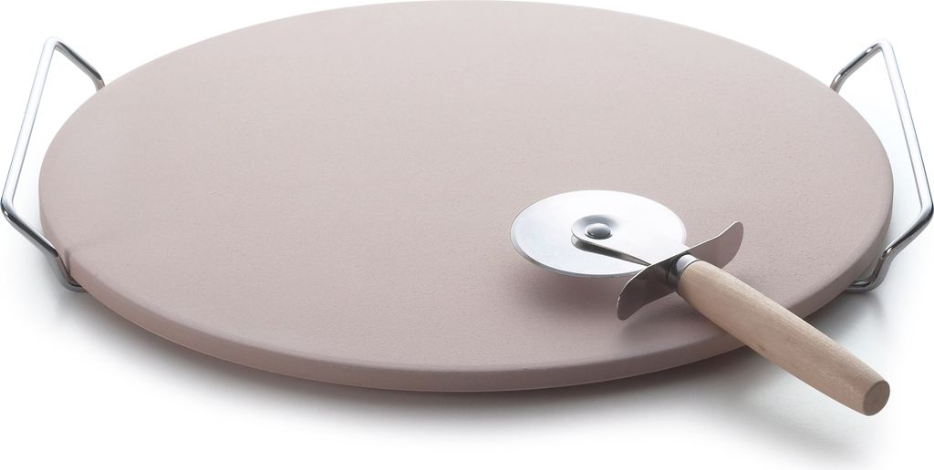 Excelsa stein zum backen von pizza Nonsolopizza keramik 34,5xH3,5x16 cm beige
