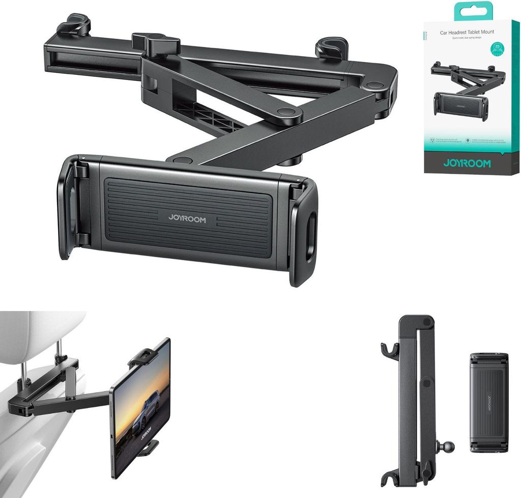 Uchwyt samochodowy Joyroom na zagłówek do tabletu/smartfona Zdjęcie produktu 